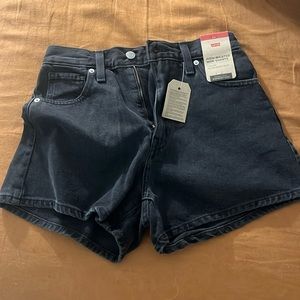 Levi’s high waisted Mom shorts.